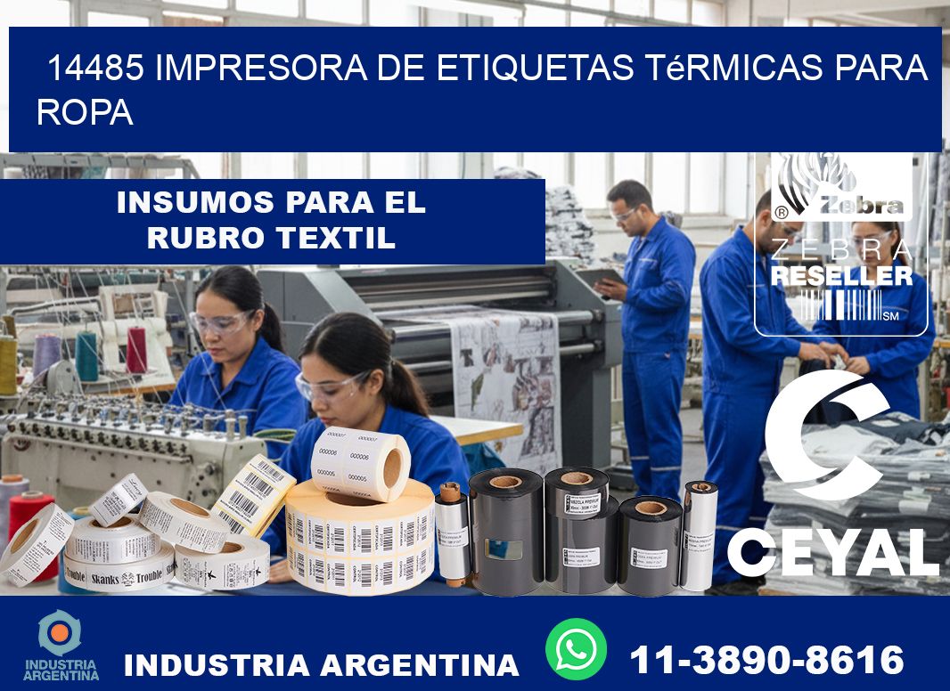 14485 impresora de etiquetas térmicas para ropa