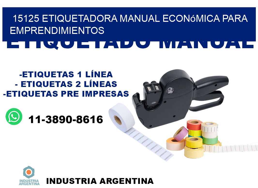 15125 etiquetadora manual económica para emprendimientos