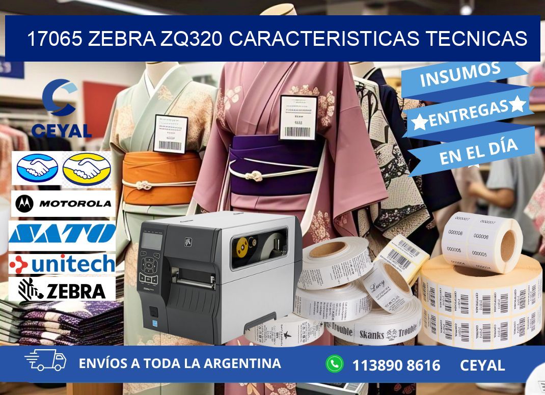 17065 zebra zq320 caracteristicas tecnicas