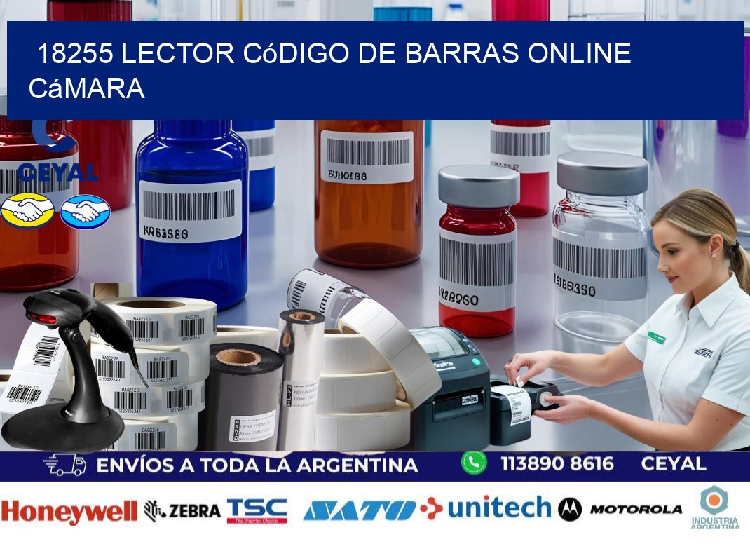 18255 Lector código de barras online cámara