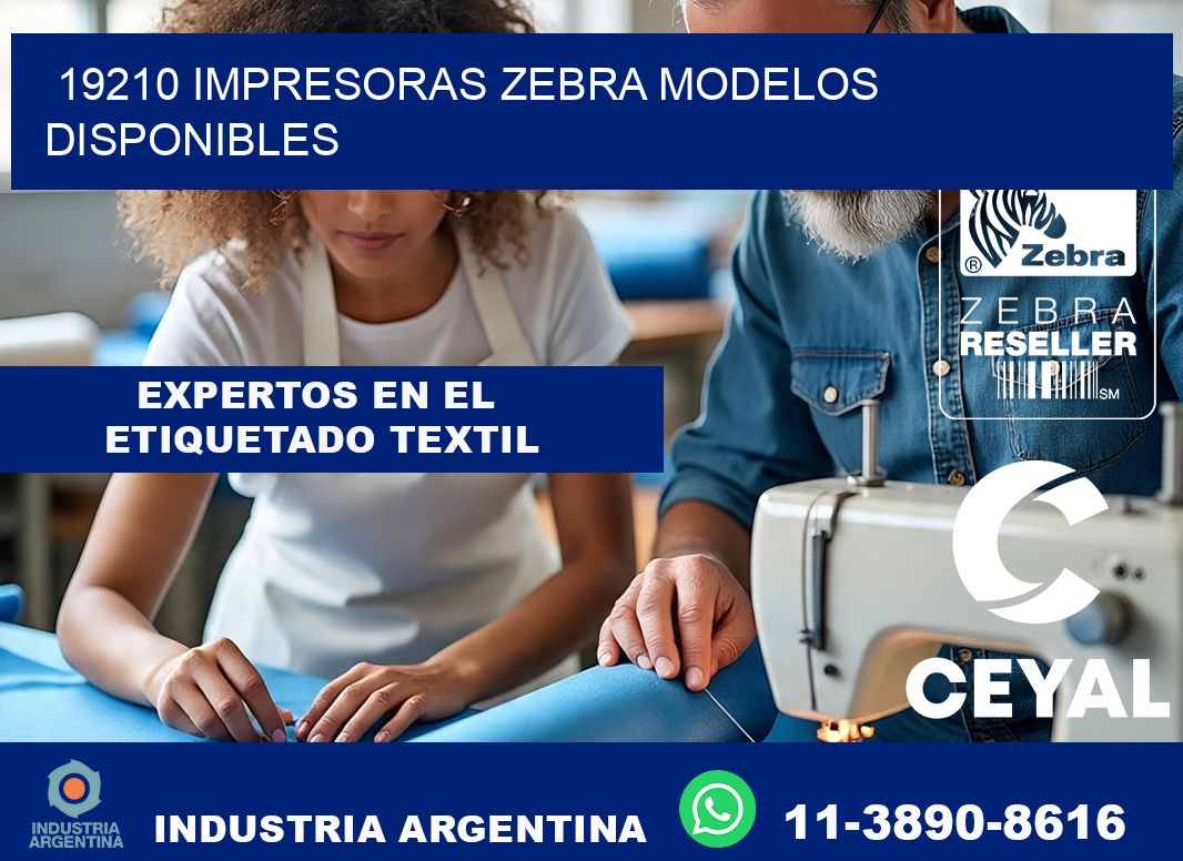 19210 impresoras zebra modelos disponibles