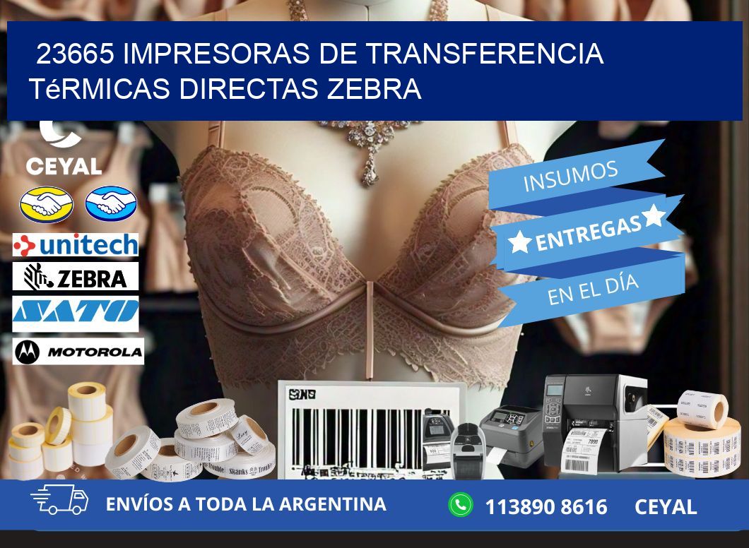23665 impresoras de Transferencia térmicas directas zebra