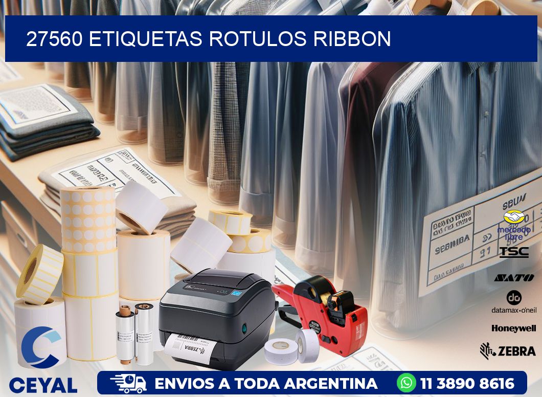 27560 Etiquetas rotulos ribbon