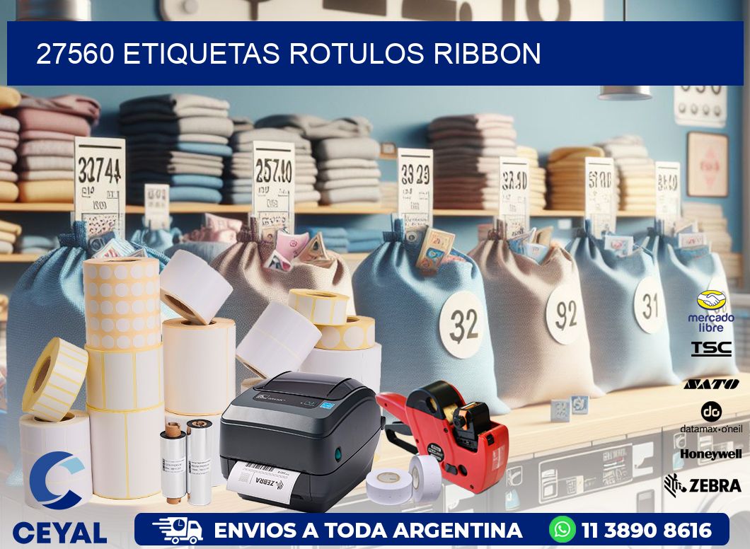 27560 Etiquetas rotulos ribbon
