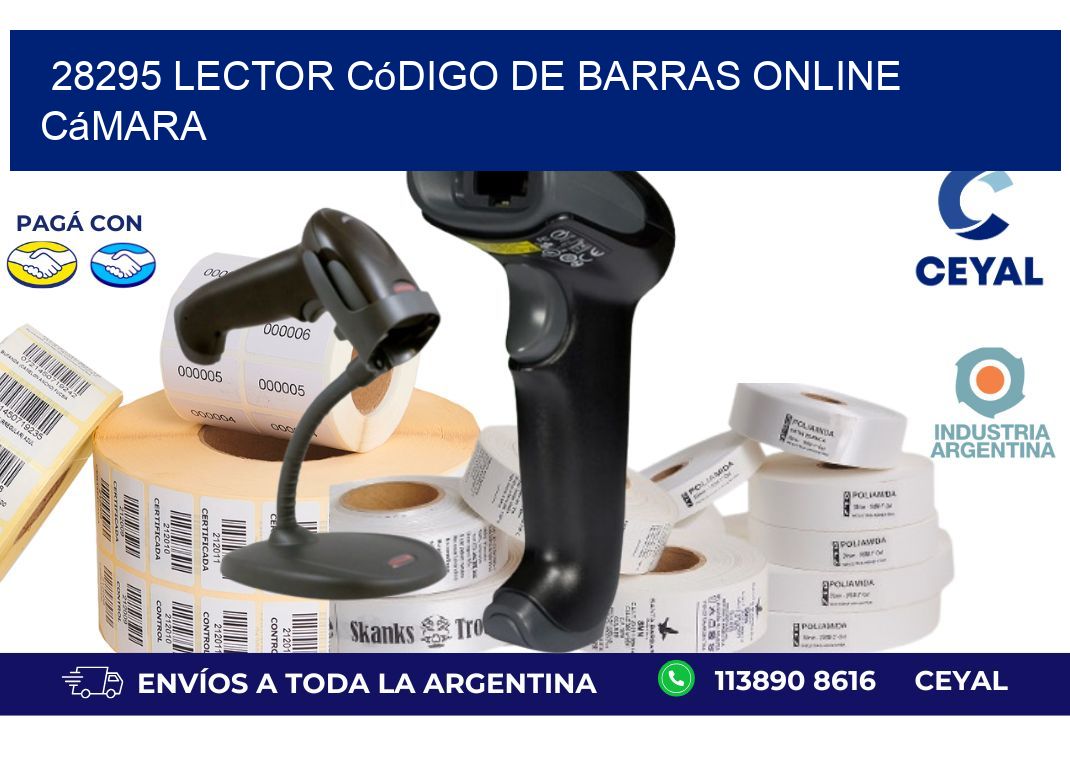 28295 Lector código de barras online cámara