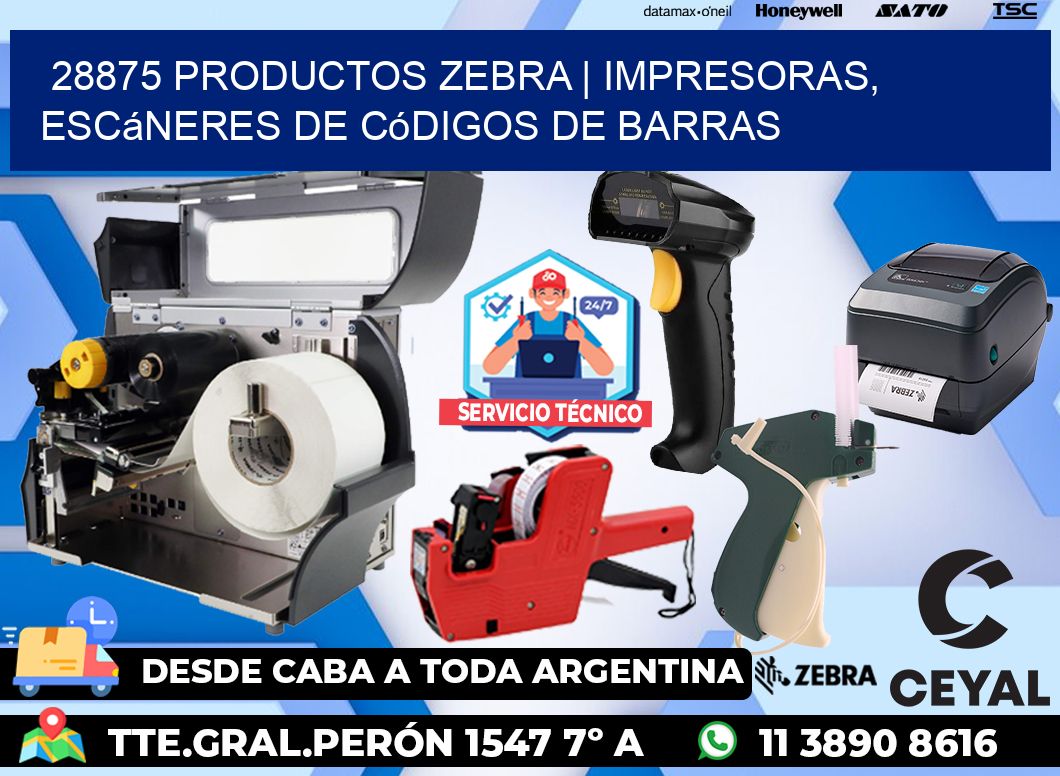 28875 Productos Zebra | Impresoras, escáneres de códigos de barras