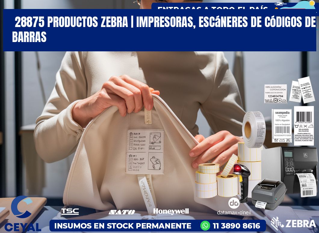 28875 Productos Zebra | Impresoras, escáneres de códigos de barras