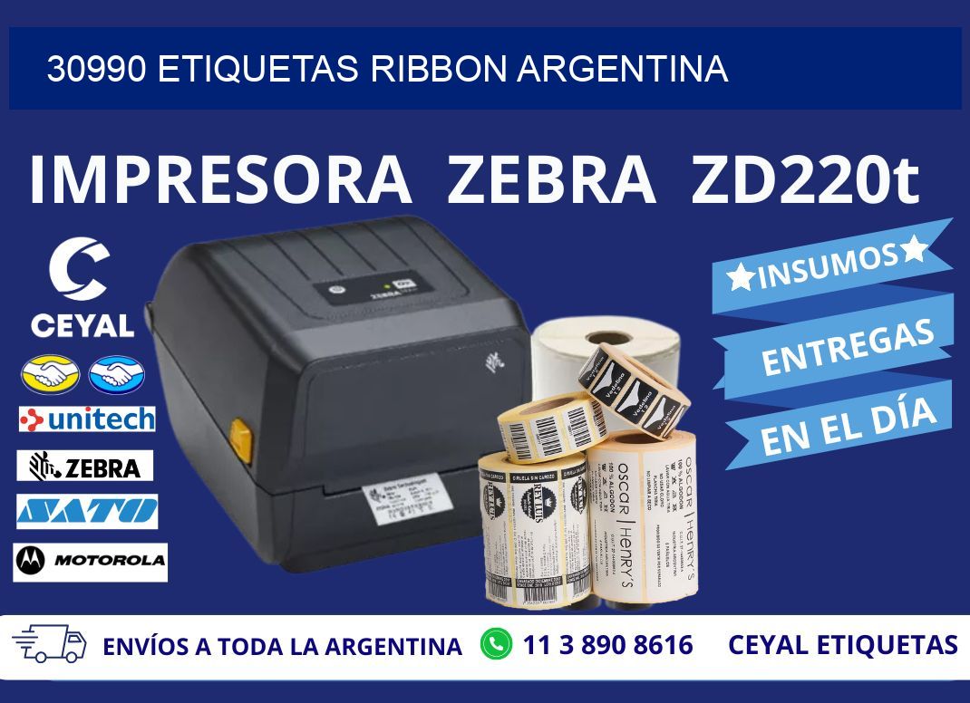 30990 etiquetas ribbon argentina