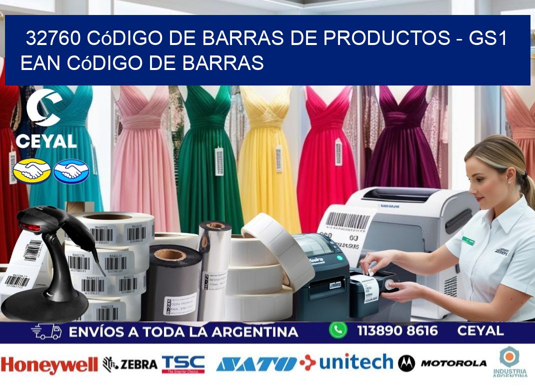 32760 Código de Barras de productos - GS1 ean Código de Barras