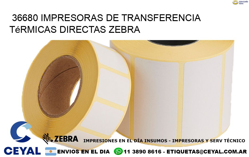 36680 impresoras de Transferencia  térmicas directas zebra