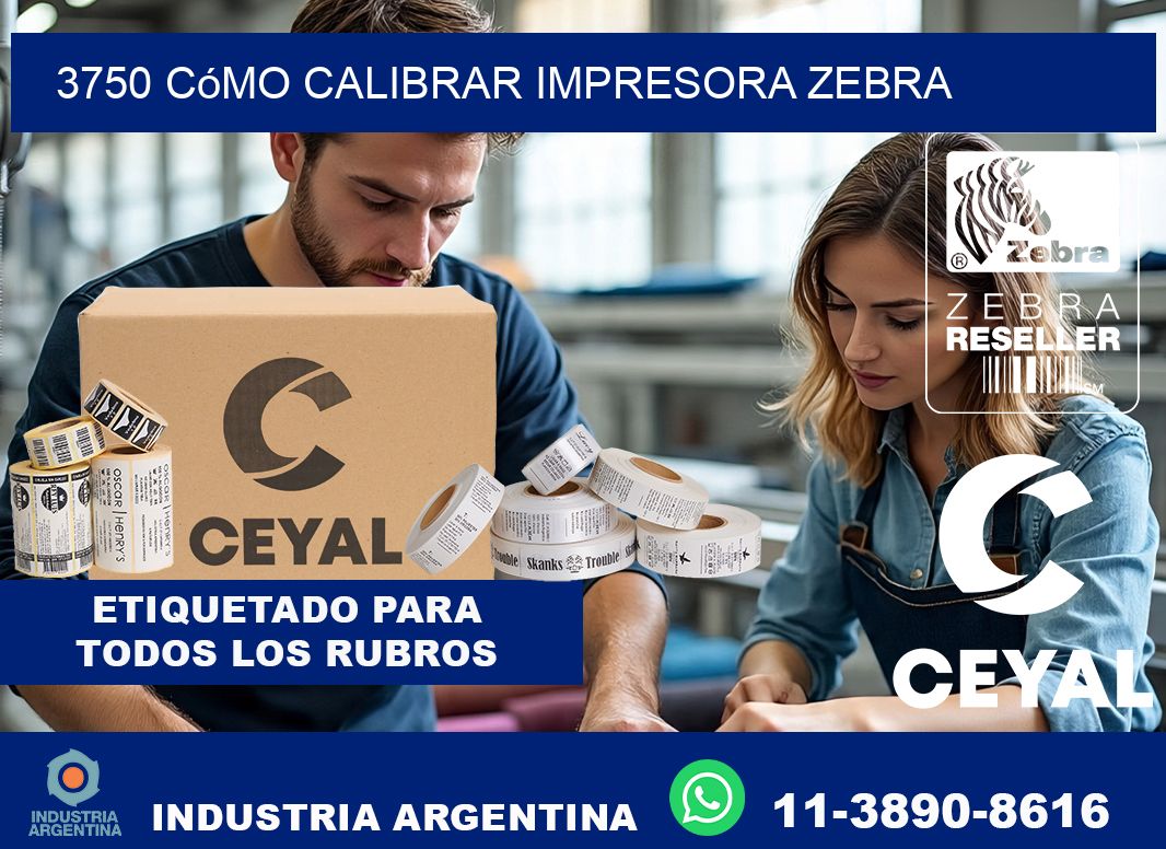 3750 cómo calibrar impresora zebra