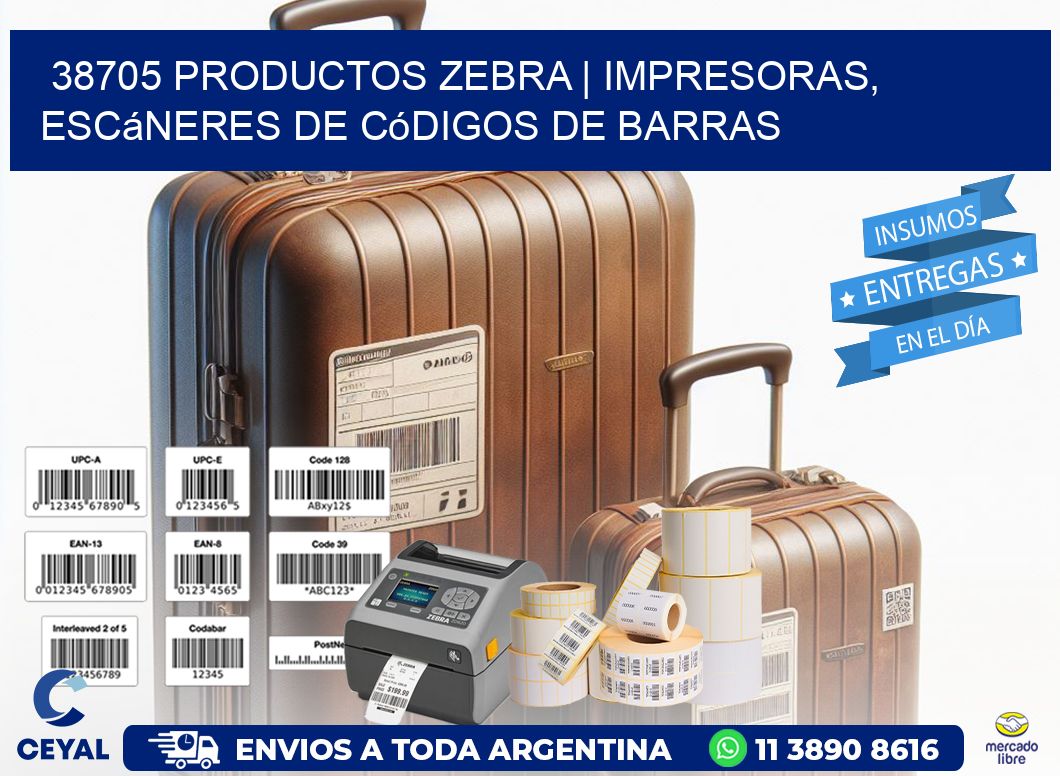 38705 Productos Zebra | Impresoras, escáneres de códigos de barras