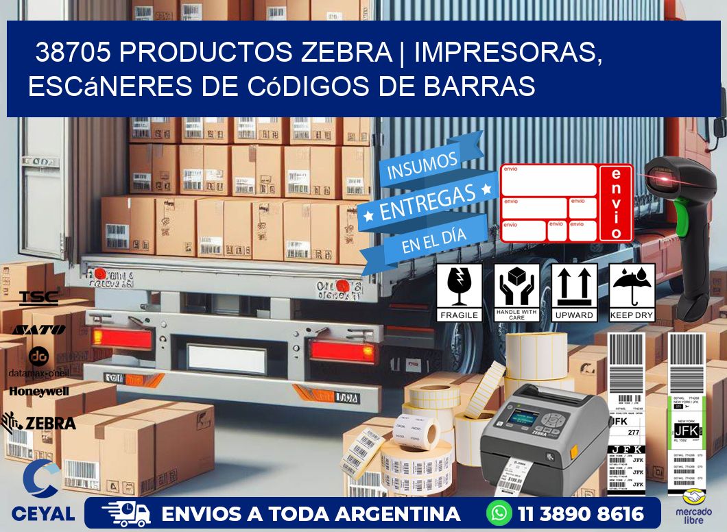 38705 Productos Zebra | Impresoras, escáneres de códigos de barras
