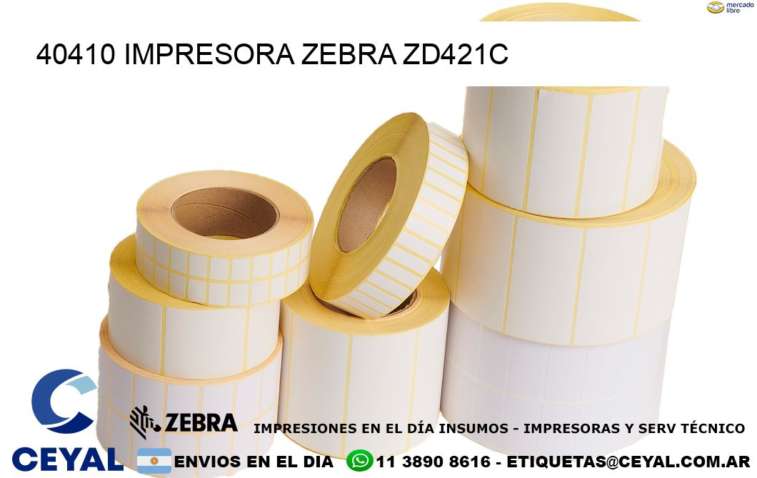 40410 Impresora Zebra zd421c