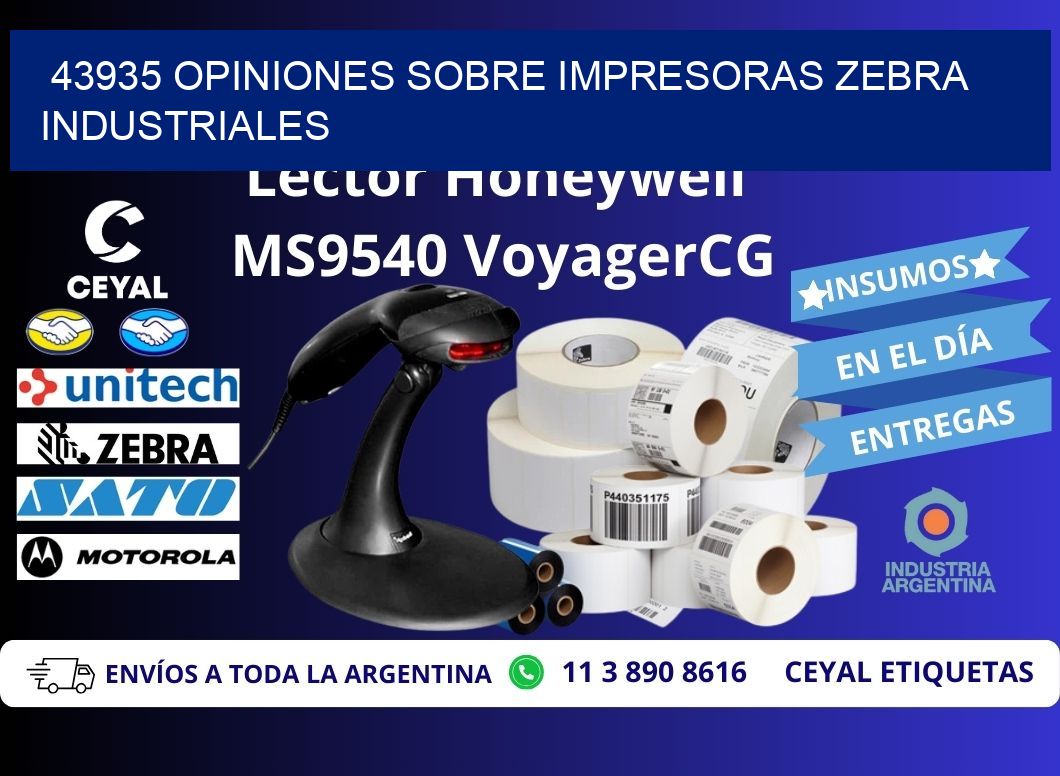 43935 opiniones sobre impresoras zebra industriales