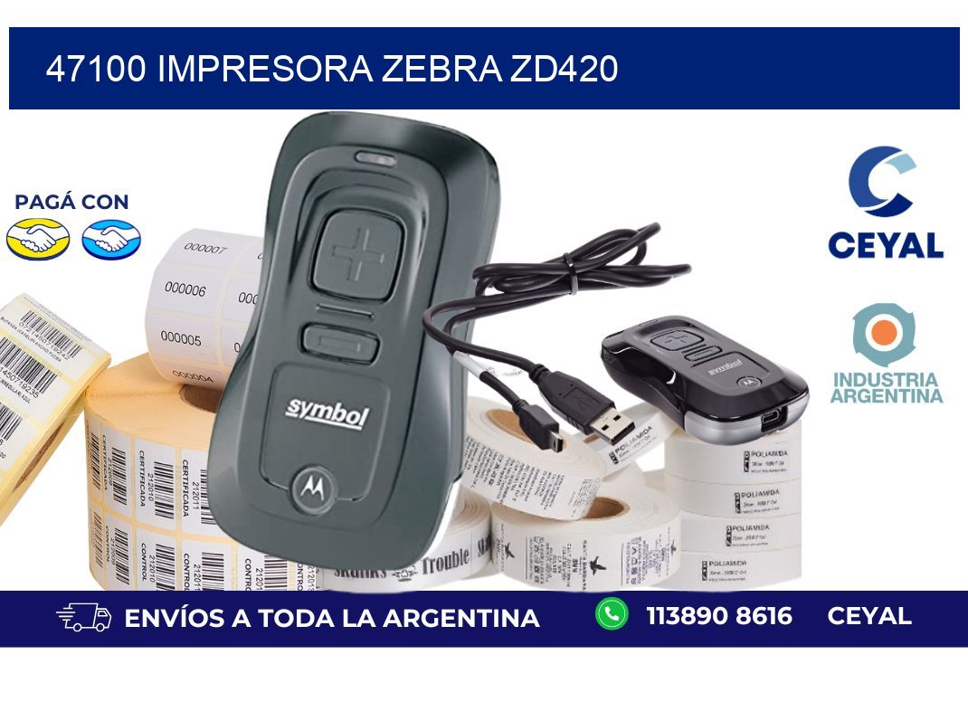 47100 Impresora Zebra ZD420