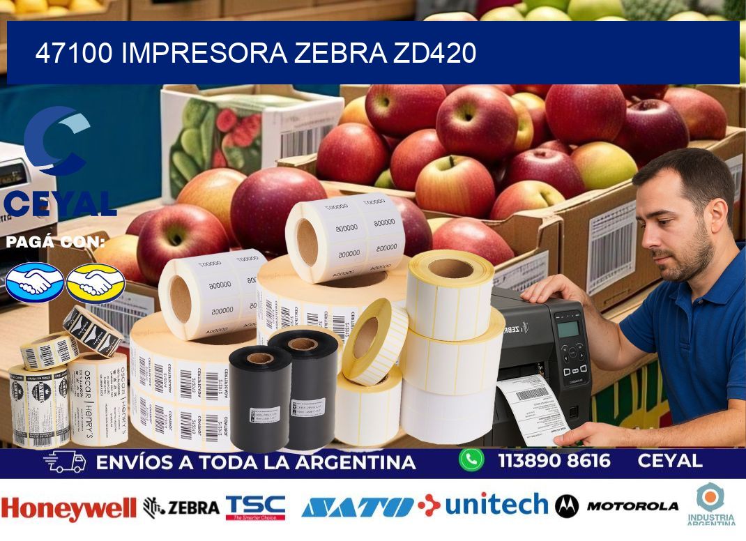 47100 Impresora Zebra ZD420