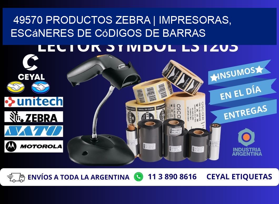 49570 Productos Zebra | Impresoras, escáneres de códigos de barras