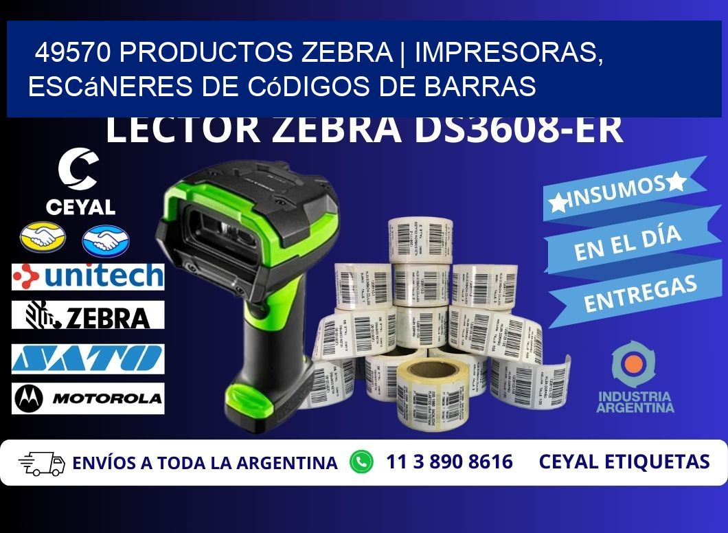 49570 Productos Zebra | Impresoras, escáneres de códigos de barras