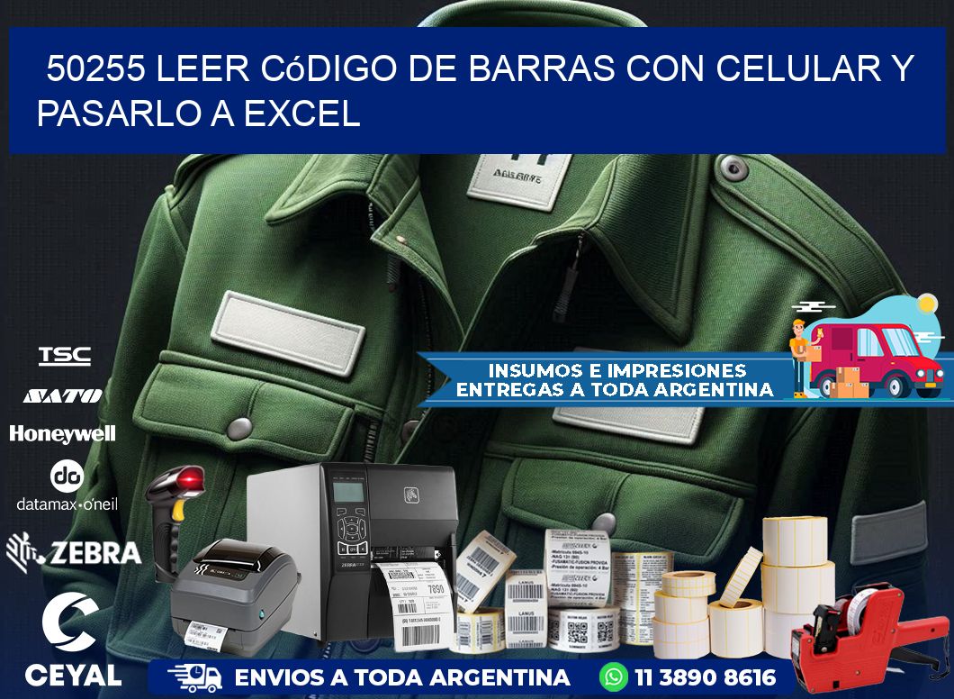 50255 Leer código de barras con celular y pasarlo a Excel