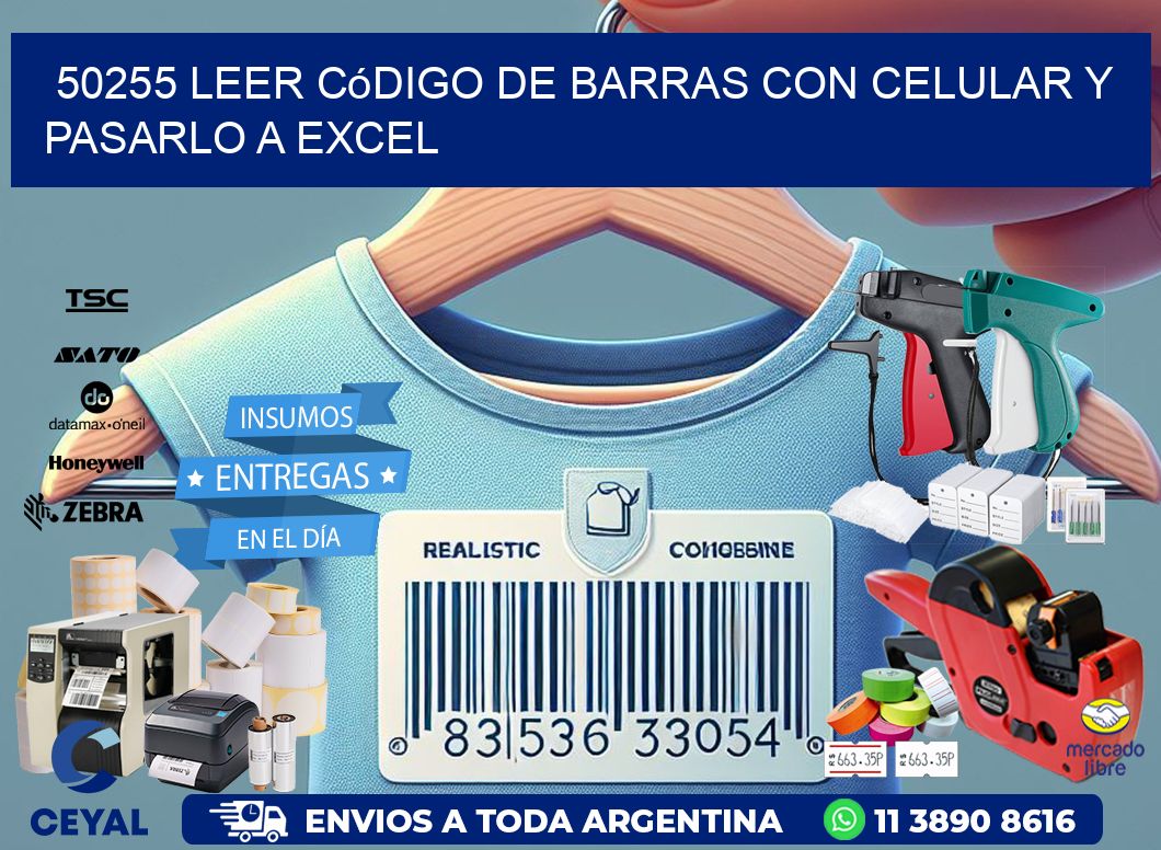 50255 Leer código de barras con celular y pasarlo a Excel