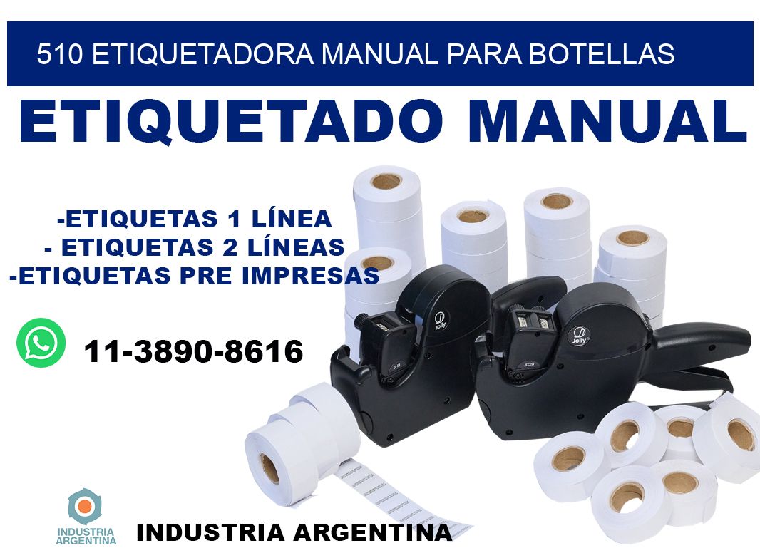 510 etiquetadora manual para botellas