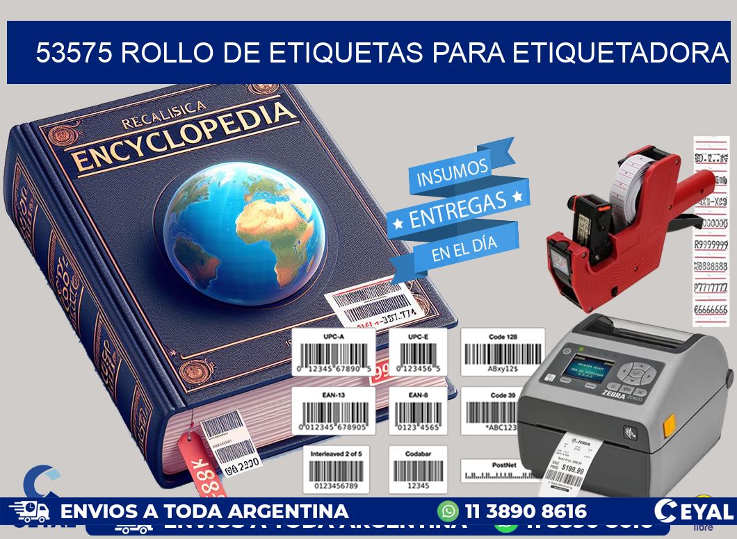 53575 rollo de etiquetas para etiquetadora