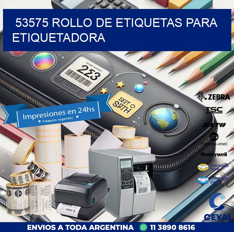 53575 rollo de etiquetas para etiquetadora