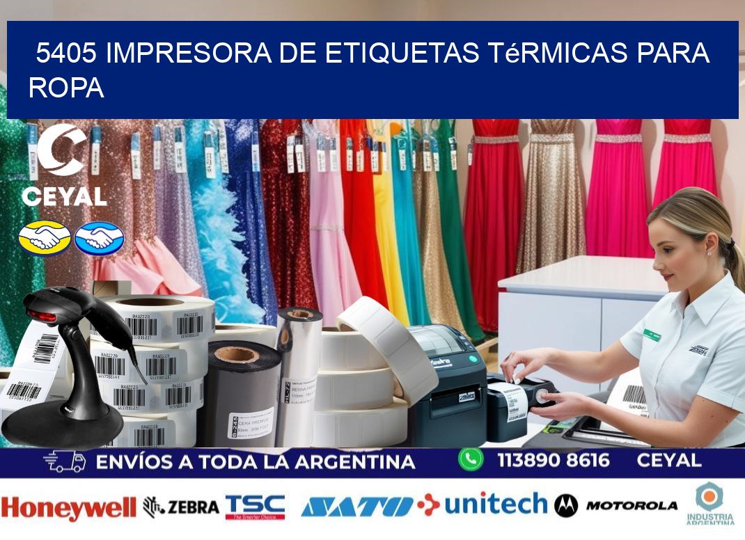 5405 impresora de etiquetas térmicas para ropa