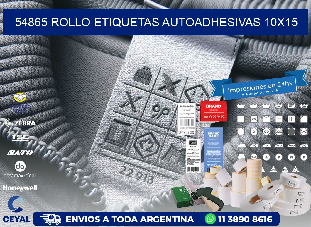 54865 Rollo Etiquetas autoadhesivas 10x15