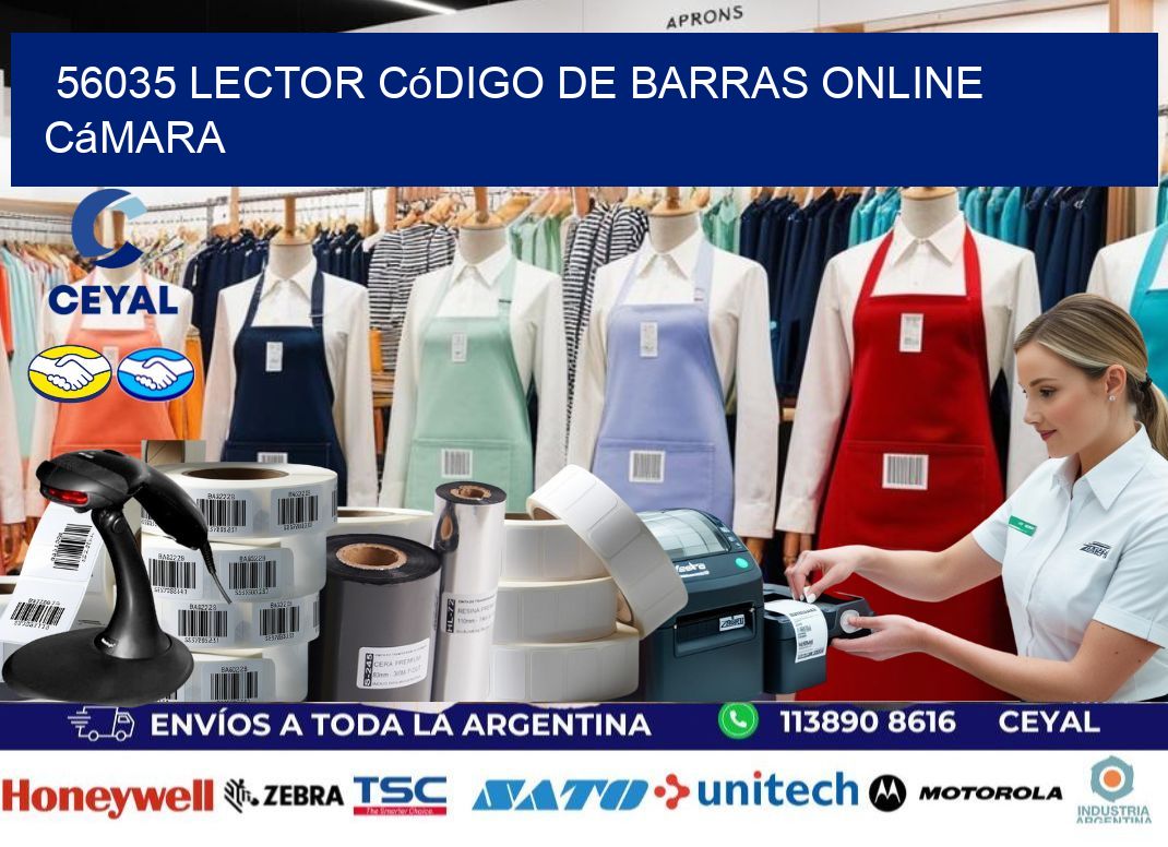 56035 Lector código de barras online cámara