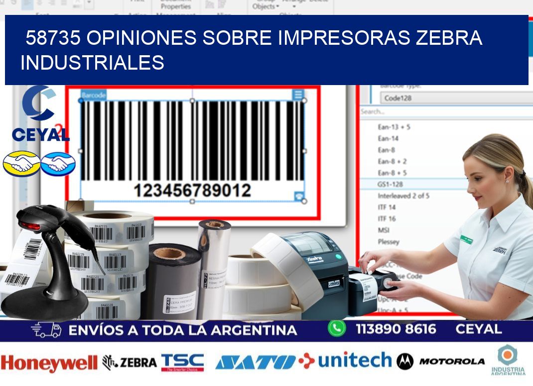 58735 opiniones sobre impresoras zebra industriales