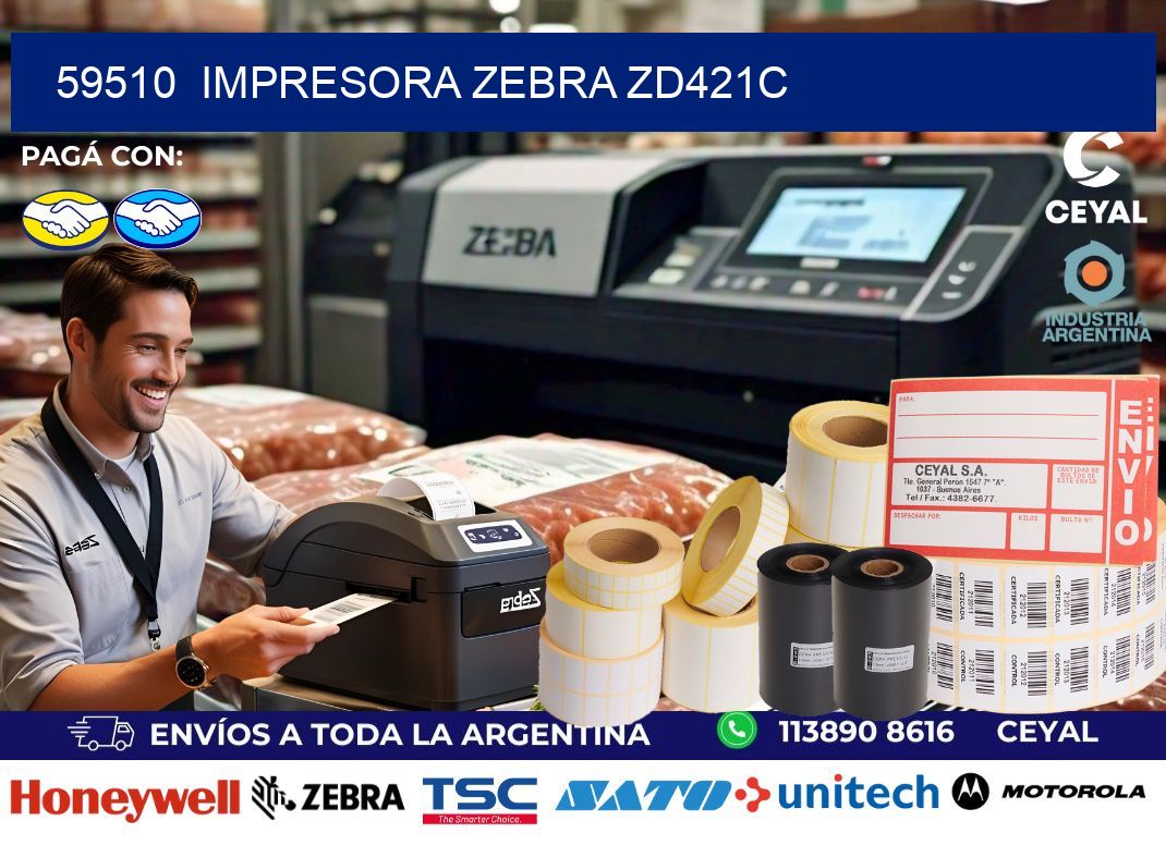 59510  Impresora Zebra zd421c