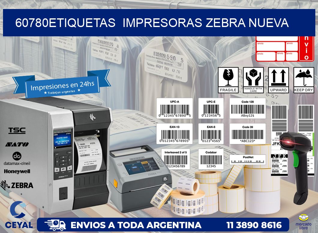 60780etiquetas  impresoras zebra nueva