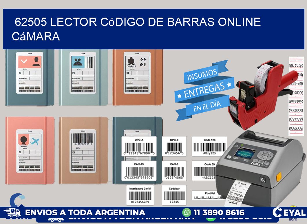 62505 Lector código de barras online cámara