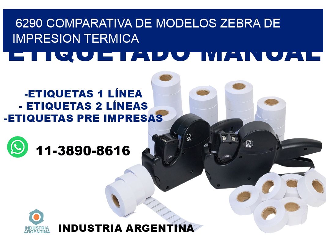 6290 comparativa de modelos zebra de impresion termica
