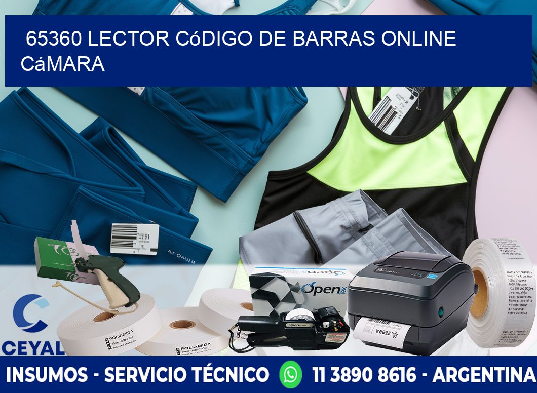 65360 Lector código de barras online cámara