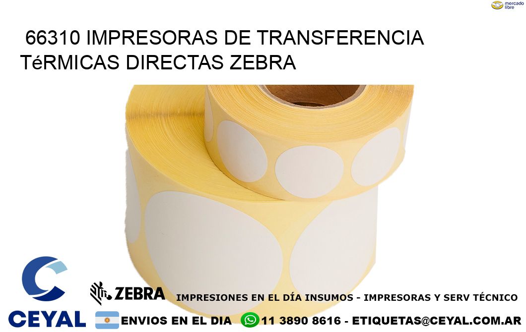 66310 impresoras de Transferencia  térmicas directas zebra