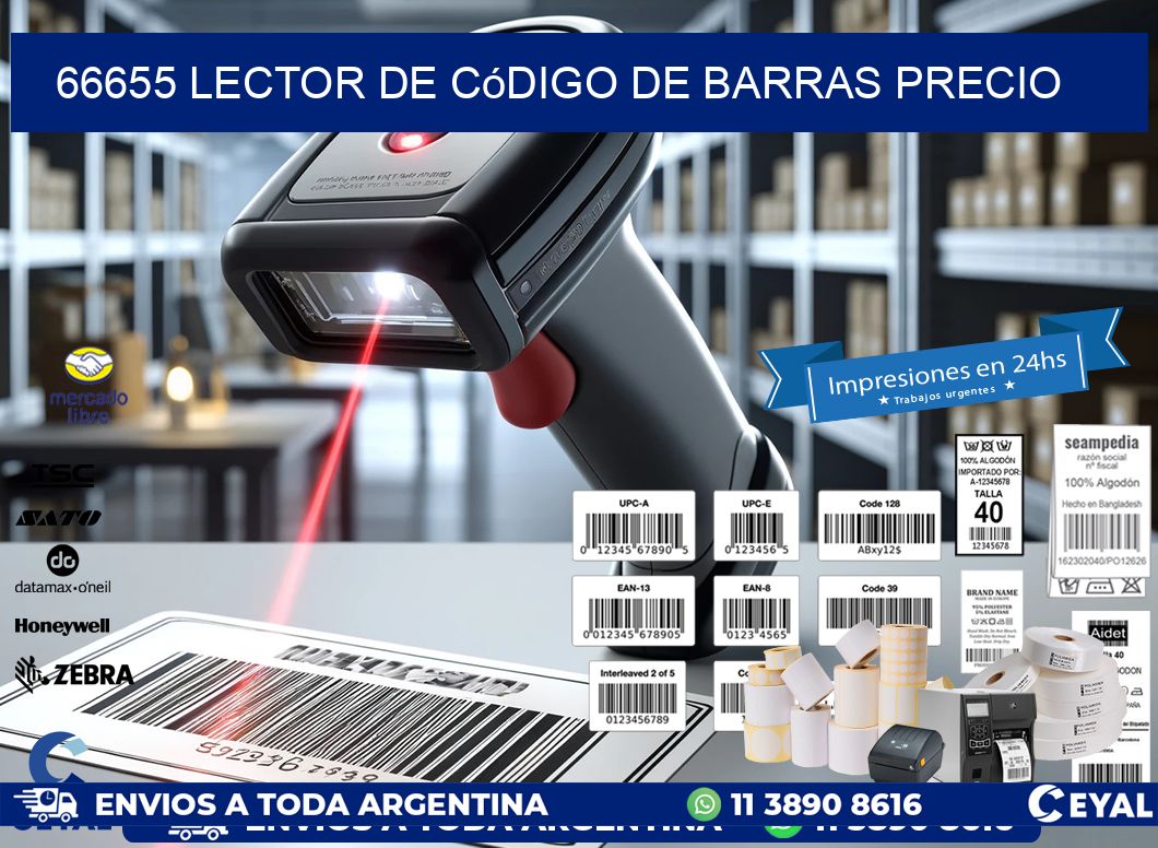 66655 Lector de código de barras precio