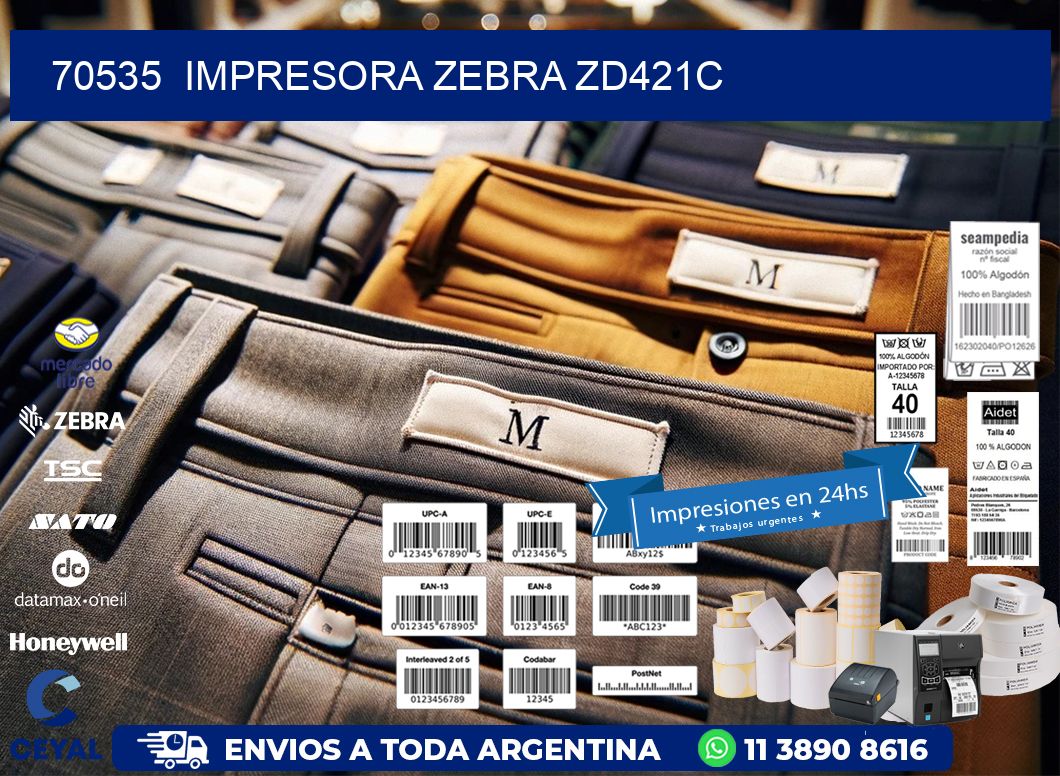70535  Impresora Zebra zd421c