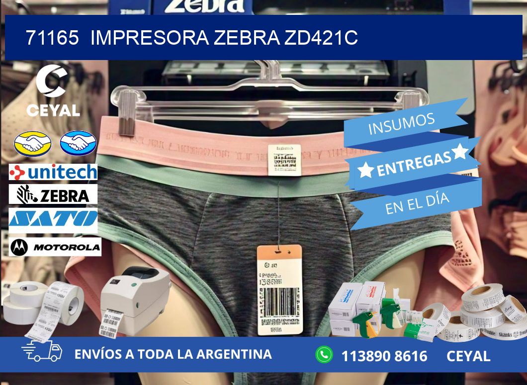 71165 Impresora Zebra zd421c