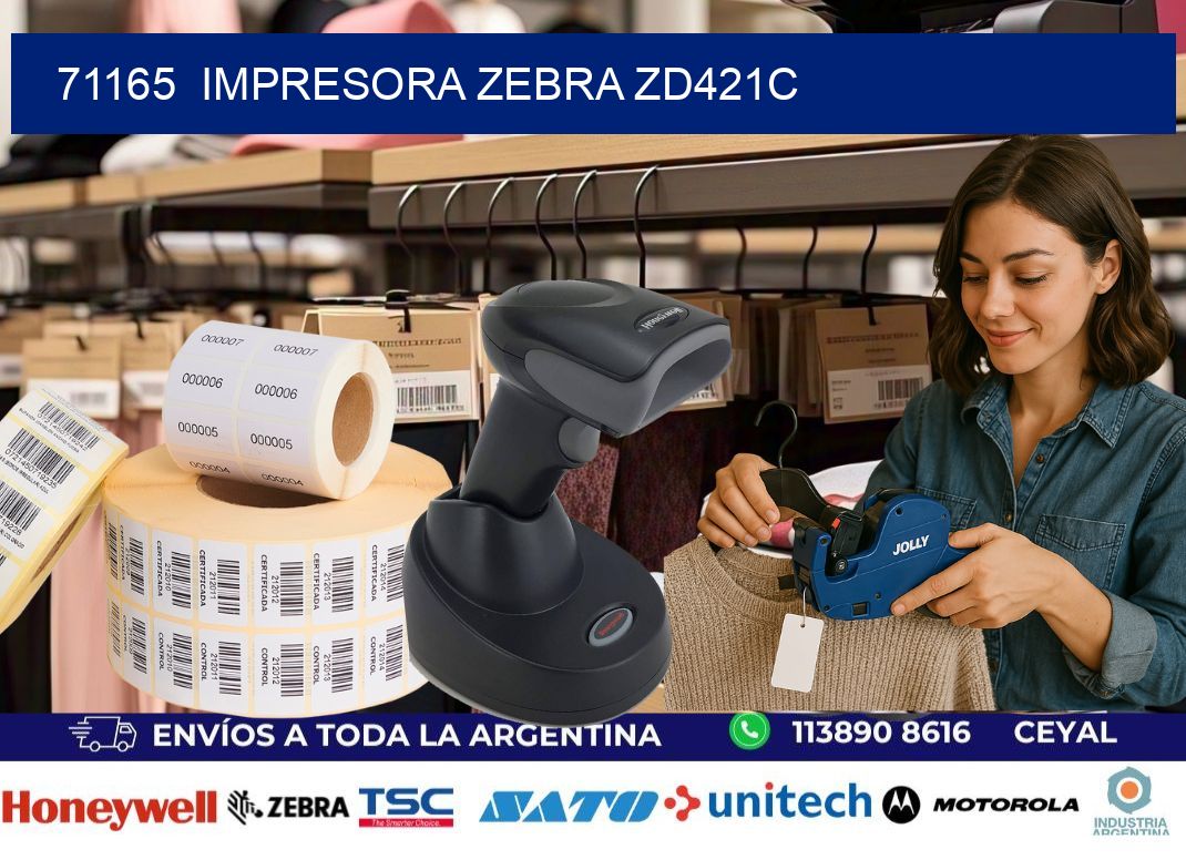71165  Impresora Zebra zd421c