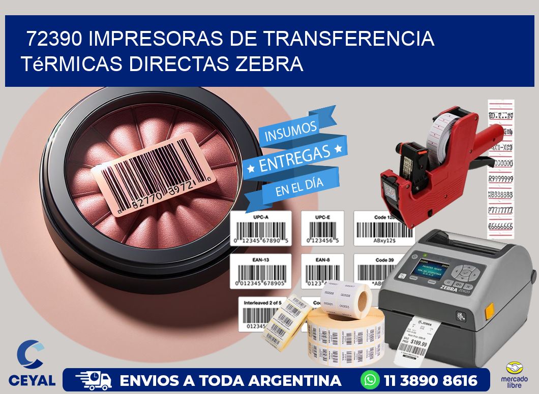 72390 impresoras de Transferencia térmicas directas zebra