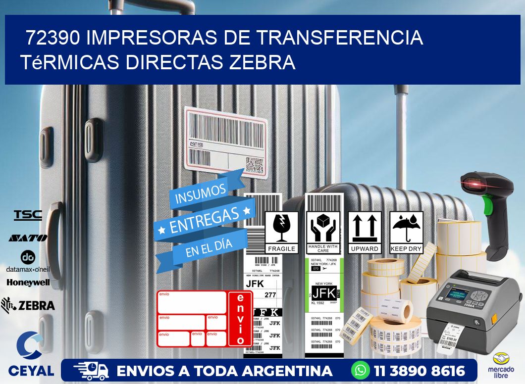72390 impresoras de Transferencia térmicas directas zebra