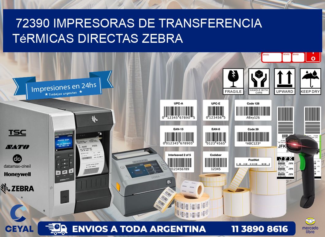 72390 impresoras de Transferencia térmicas directas zebra