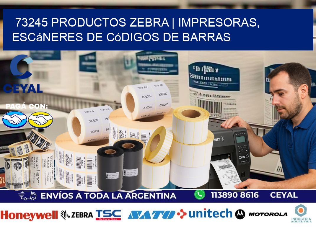 73245 Productos Zebra | Impresoras, escáneres de códigos de barras
