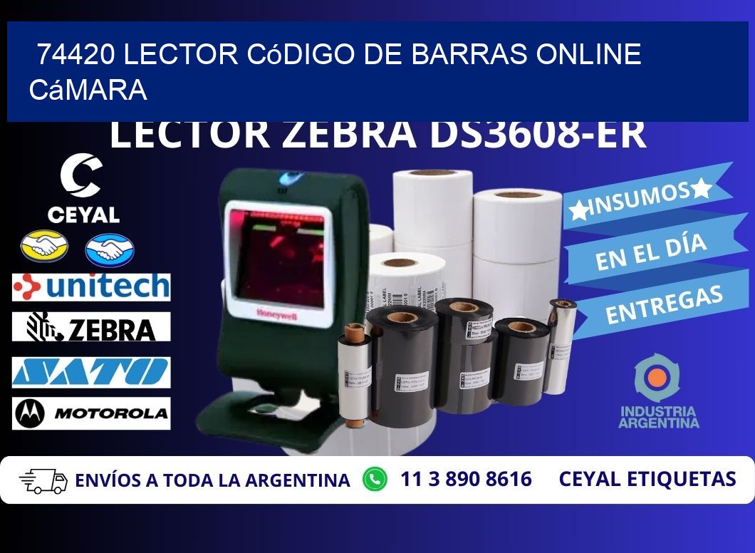 74420 Lector código de barras online cámara