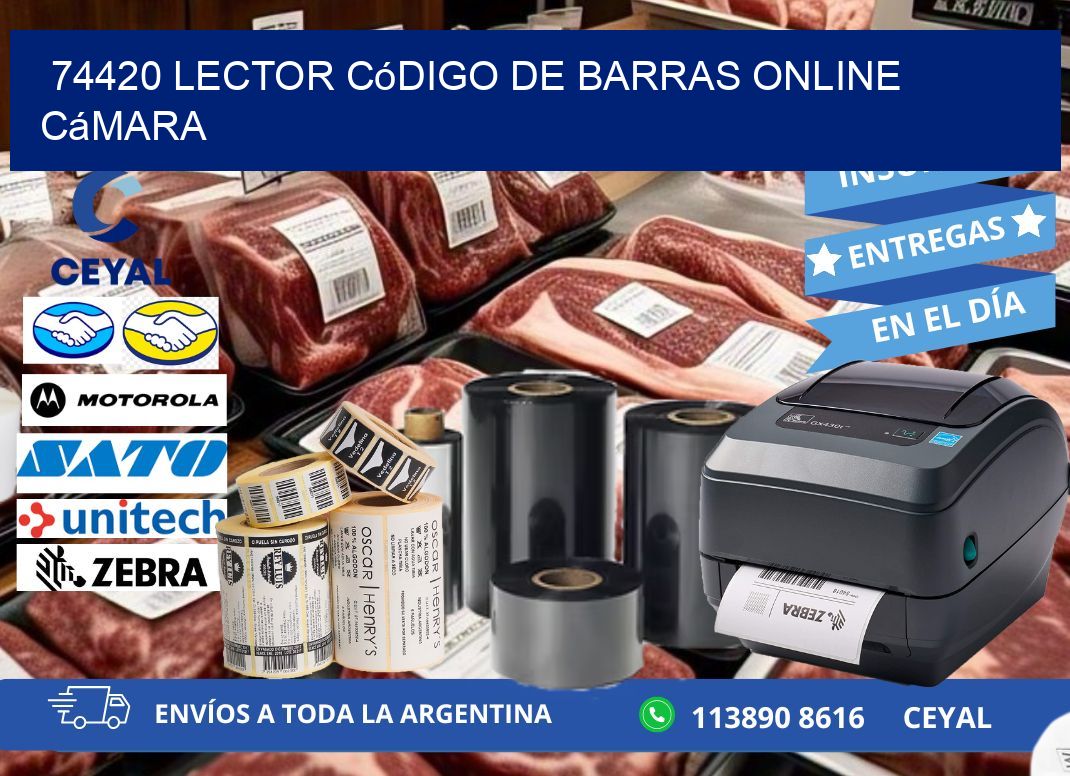 74420 Lector código de barras online cámara
