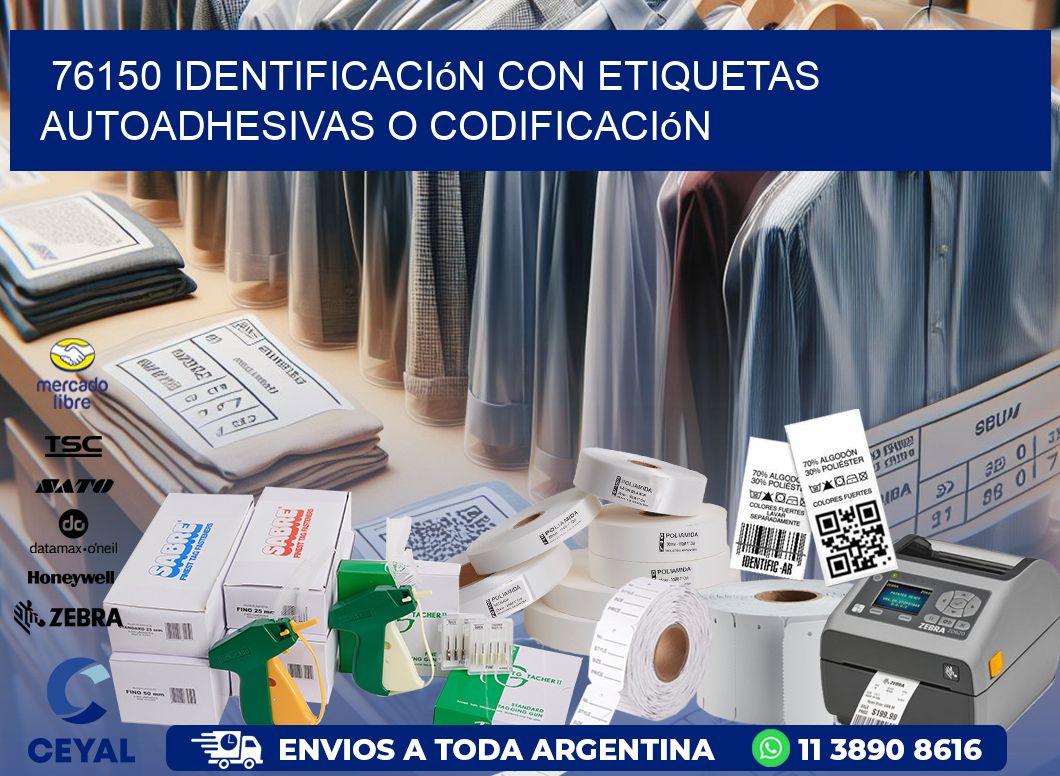 76150 identificación con etiquetas autoadhesivas o codificación