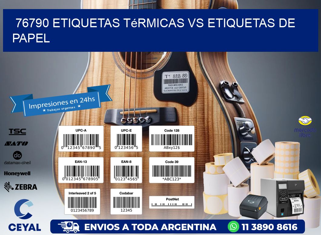 76790 etiquetas térmicas vs etiquetas de papel